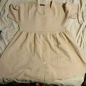 Shein babydoll dress with pockets, size L, can fit XL